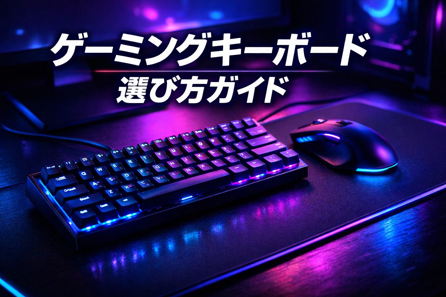 ゲーミングキーボードの選び方|メカニカル・テンキーレス・スイッチの違いを初心者向けに解説