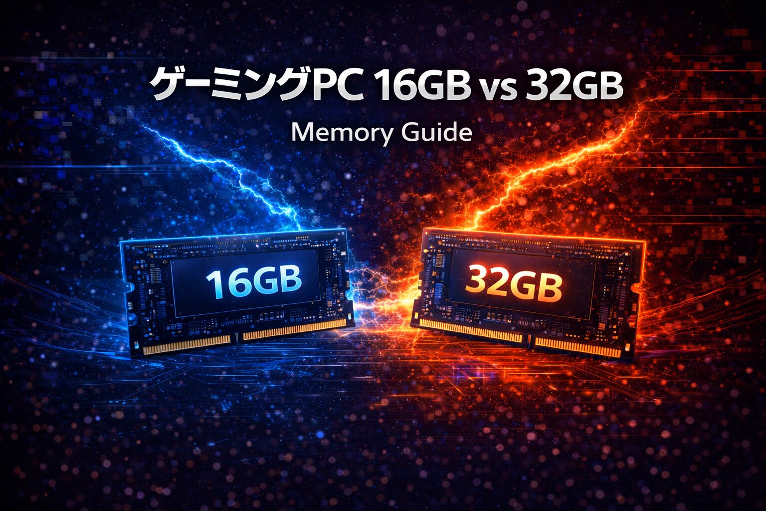 ゲーミングPCは16GBで足りる？32GBとの違いと後悔しない選び方