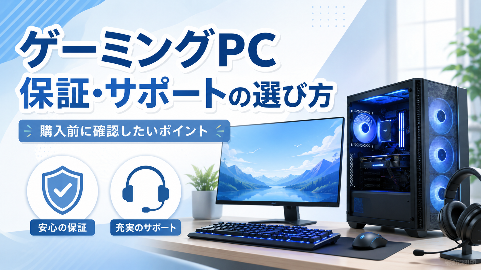 ゲーミングPCの保証・サポートの選び方