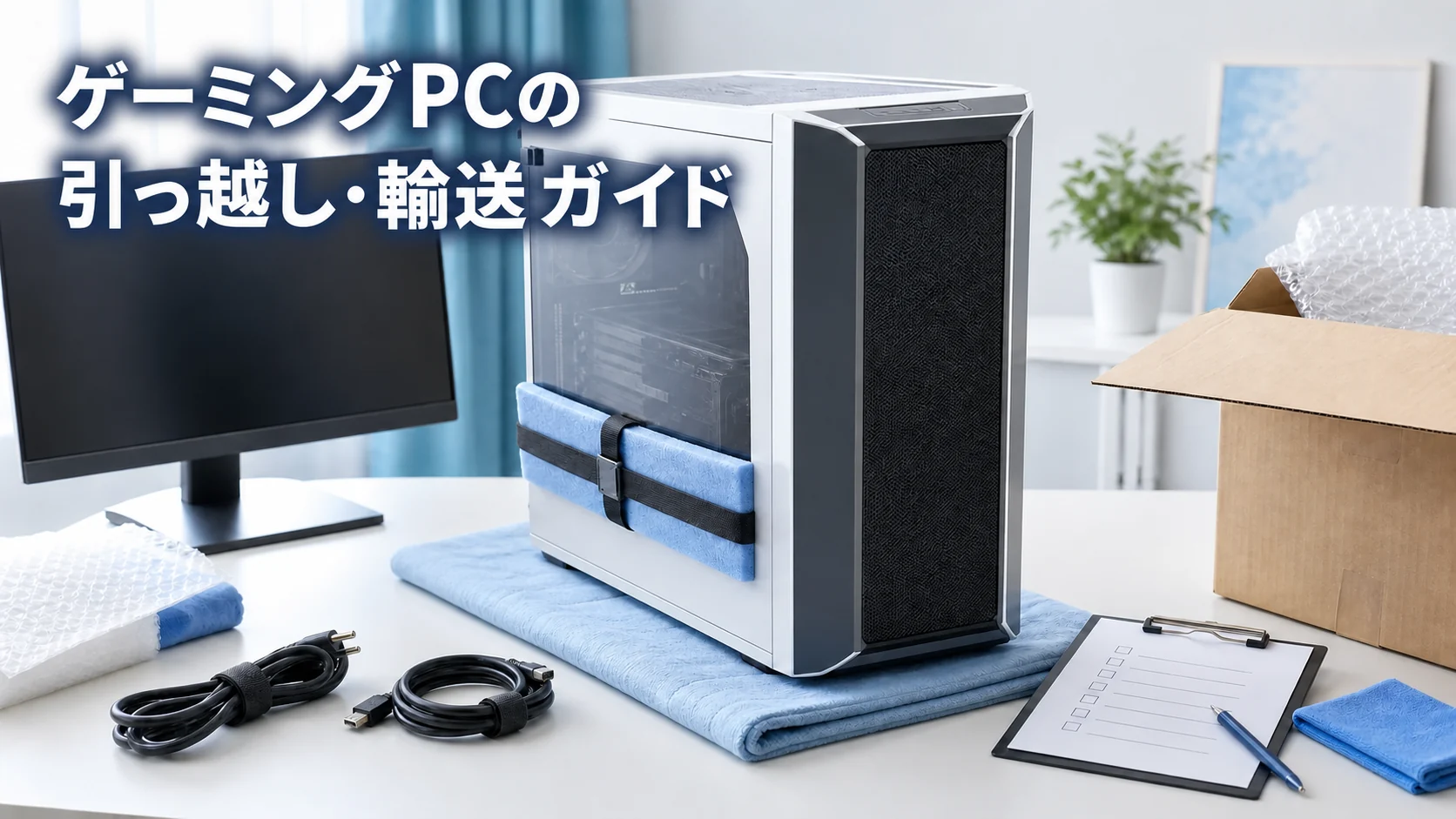 ゲーミングPCの引っ越し・輸送ガイド｜運ぶ前後に確認したい準備と注意点