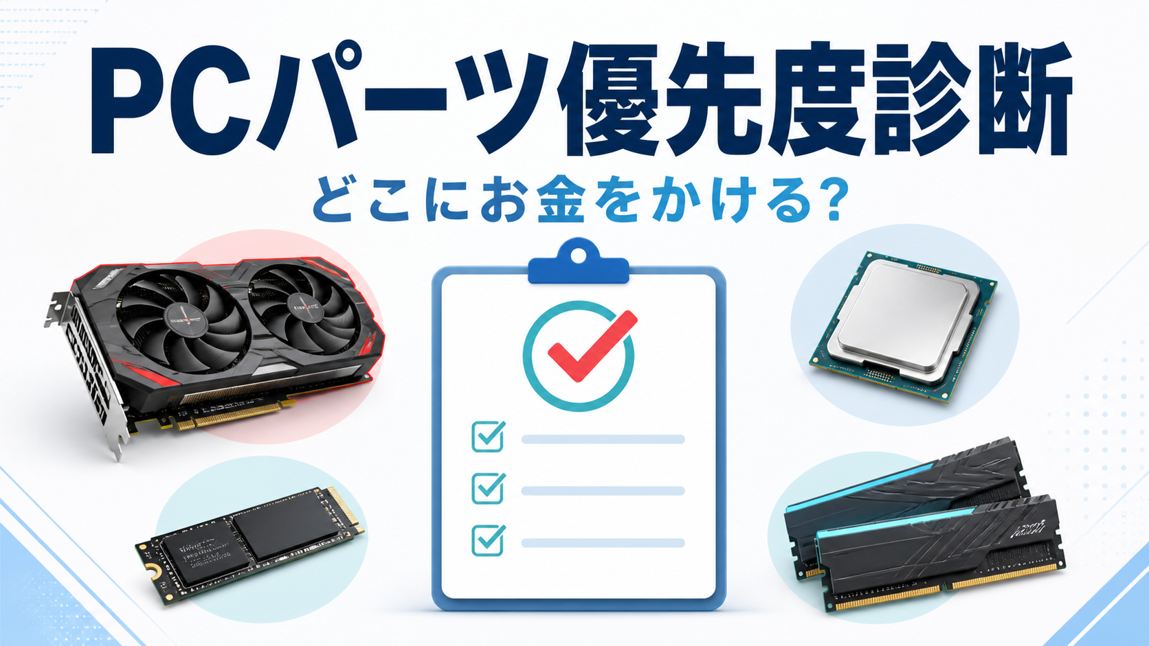 ゲーミングPC パーツ優先順位診断
