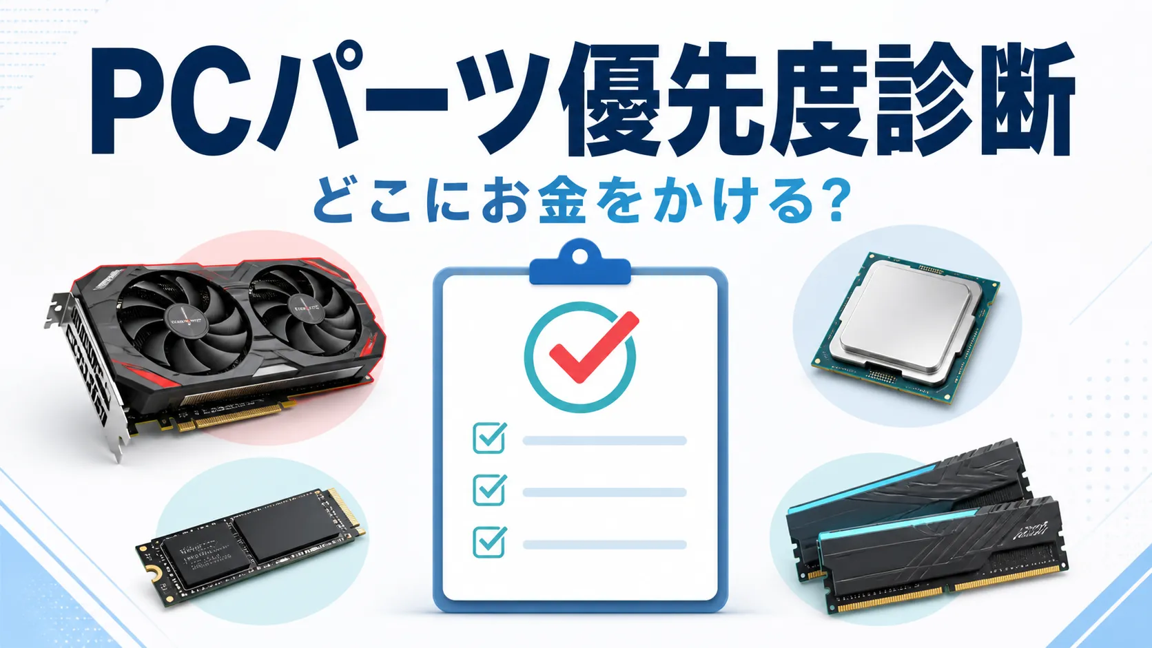 ゲーミングPC パーツ優先順位診断