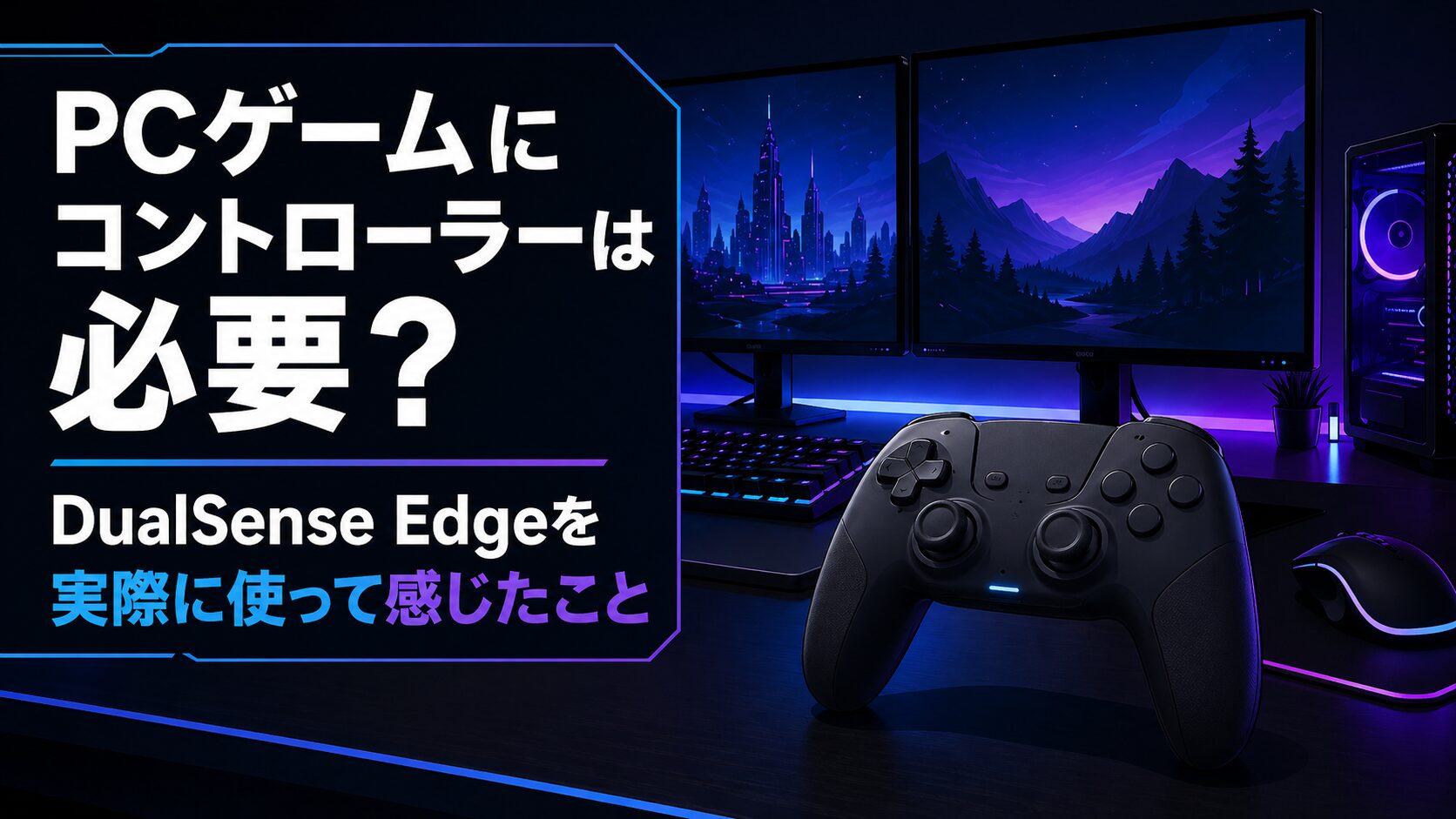 PCゲームにコントローラーは必要?DualSense Edgeを実際に使って感じたこと