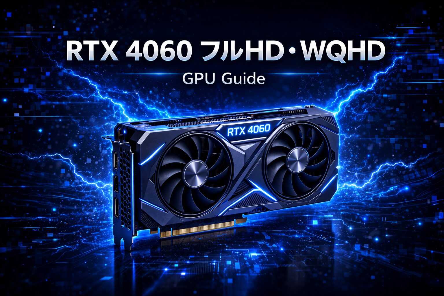 【RTX 4060は足りる?】フルHD・WQHDの限界と最適な使い方